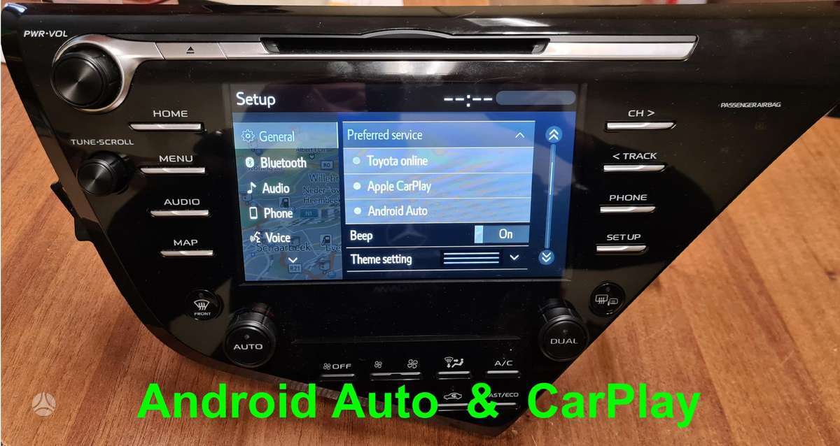 Toyota Camry Android Auto Ir Carplay Instaliavimas Navigacijos Radijos