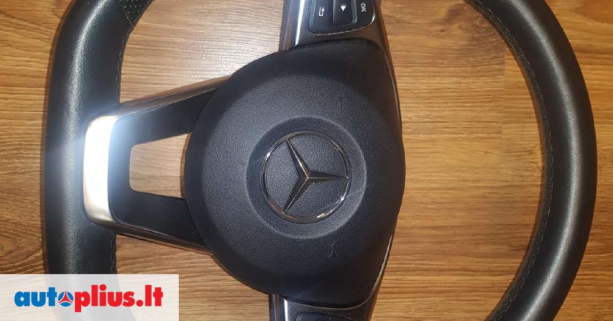 Mercedes Benz E klasė AMG vairas su kirsta apacia oro pagalvės 2015