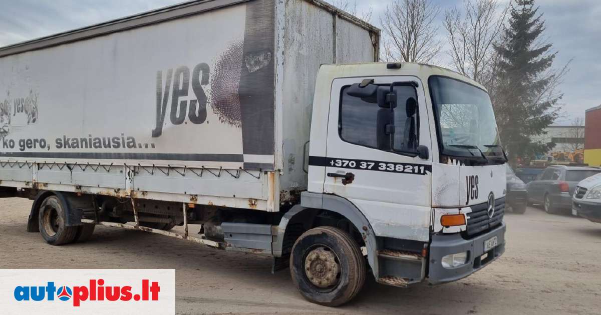 Mercedes Benz Atego Bortiniai Su Tentu 2003 M A25520827