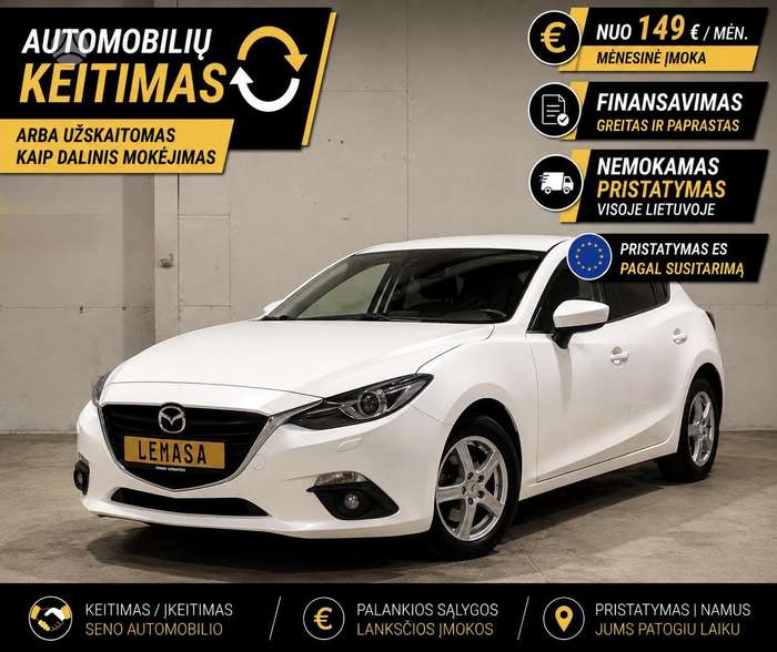 Mazda 3, 2.0 l., hatchback