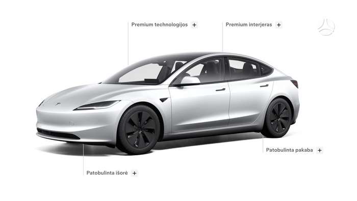 Tesla Model 3, 82 кВт·ч, Седан