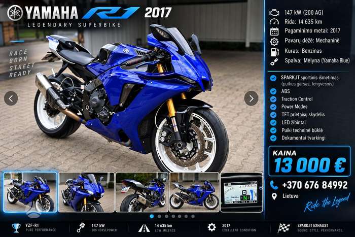 Yamaha R1 998cc, спортбайки / superbikes
