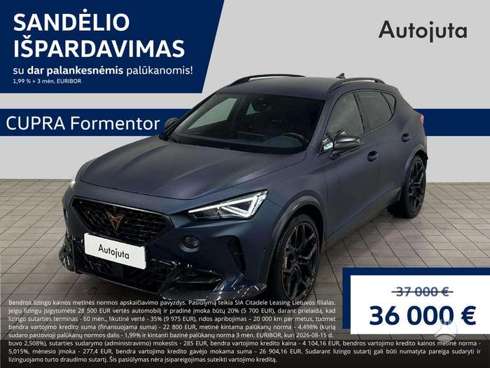 Cupra Formentor, 2.5 l., off-road / crossover