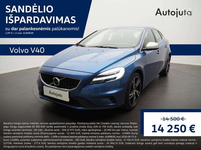 Volvo V40, 2.0 l., hatchback