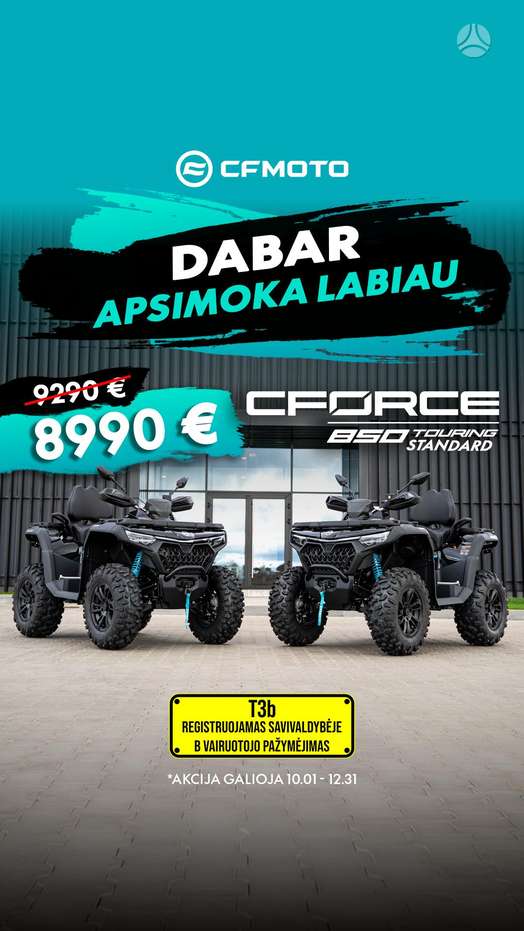 CFMOTO CFORCE 850XC 800cc, keturračiai