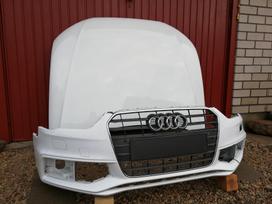 Audi A4 Priekinis gal bamperiai pr bamperis s line s4 baltas sparnai