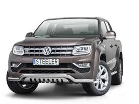 Volkswagen Amarok, AMAROK-L1670-08, Sertifikuotas priekinis žemas lankas su apsauga pagaminta iš