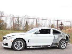BMW 4 serija rezerves daļās. F32 428xi 2014m dalimis juodas šildomas elektri