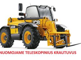 JCB Teleskopinio krautuvo nuoma, sand. ir krovimo technikos nuoma