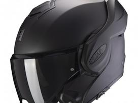 Scorpion EXO - TECH EVO matt black moto, modulārās/flip-up