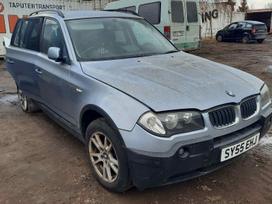BMW X3 for parts. Automobilis ardomas dalimis запасные части автомобил