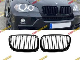 BMW X6 Juodos blizgios performance priekinio buferio grotelės tink