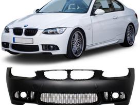 BMW 3 serija E92 e93 m3 look priekinis buferis e92 e93 dvigubos grotelės juo