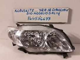Toyota Corolla Naudotos autodetales didelis pasirinkimas geros kainos prekia