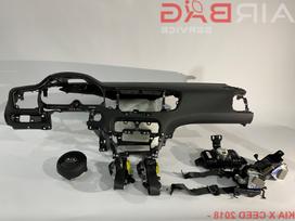Kia XCeed oro pagalvės, saugos diržai