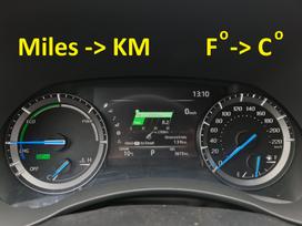 Toyota Highlander Navigacijos mylios i km skydeliu pardavimas lexus toyota