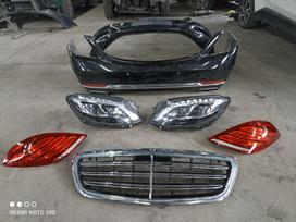 Mercedes-Benz S klasė, 222, bamperi, gaismas, radiatora režģis