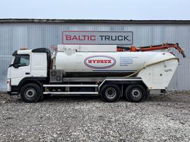 Volvo FM12, VACUUM + WATER + CRANE, sewage disposal trucks