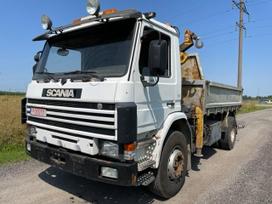 Scania P 93 ML, самосвалы с краном