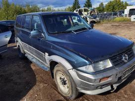 SsangYong Musso for parts. Automobilis ardomas dalimis запасные части автомобил