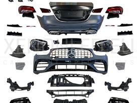 Mercedes-Benz E klasė bamperi, gaismas, radiatora režģis