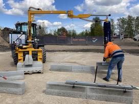 Probst Bortų , betoninių plokščių dėj, gerbūvio įranga