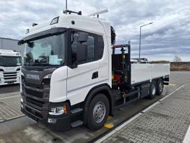 Scania G410, с краном