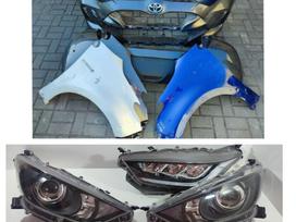 Toyota Yaris, 53875K0020, Bamperis priekinis posparnis r priekis 50 žibintas led l 120