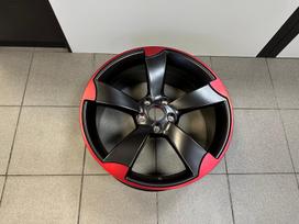 -Kita- Black Half Matt + Red J8, 5x19, light alloy, R19