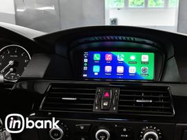BMW 5 serija Carplay android auto modulis e60 e61 ccc cic sistemoms wir