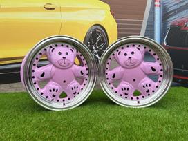 Autowheels Ronal Teddy Bear VW JDM Pink, lengvojo lydinio, R15