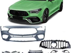 Mercedes-Benz CLA klasė A45 style galiniai spoileriai tuning dalys cla w118 modeliui n