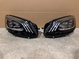 Mercedes-Benz S klasė W222 facelift multibeam žibintai versija be night vision p