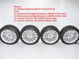 BMW G32 G11 G12 V-Spoke 620  19'', lengvojo lydinio, R19