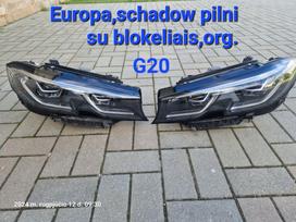 BMW 3 serija Europiniai lazer zibintai schadow line su blokeliais