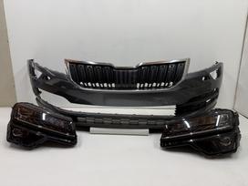 Skoda Karoq dangtis (priekinis, galinis), bamperiai, žibintai