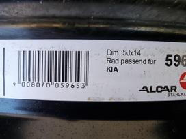 KIA Kia, Hyundai nauji, originalūs, plieniniai štampuoti, R14