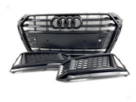 Audi A4, S4 style Shadow line, Complete audi a4 s4 b9 shadow line front bumper grille ko