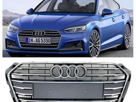 Audi A5, OEM, Audi a5 8w6 front complete grille komplektinės priekinės grotel
