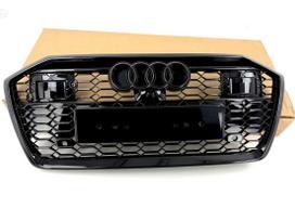 Audi A6, RS6 C8 Style, Audi a6 s6 c8 rs6 style black edition front bumper grille