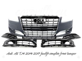 Audi A8, A8 D4, Audi a8 d4 facelift front complete bumper komplektinis priekin
