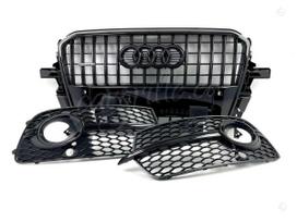 Audi Q5, S-LINE BLACK EDITION, Audi q5 8r s line facelift front bumper grille black edition