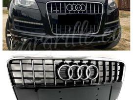 Audi Q7, 4L0853651G, Complete audi q7 4l s line front bumper grille komplektinės ce
