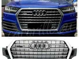 Audi Q7, S-LINE, Complete audi q7 4m s line front bumper grille komplektinės cen