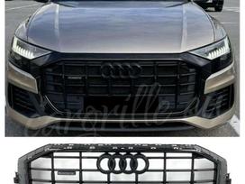 Audi Q8, 4M8853651BB3FZ, Complete audi q8 s line shadow line front bumper grille pr ba