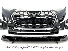 Audi S5, S5, Complete s5 8w6 facelift front bumper komplektinis bamperis m