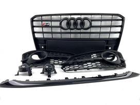 Audi S8, Shadow line, Complete audi s8 d4 facelift shadow line front bumper grille s