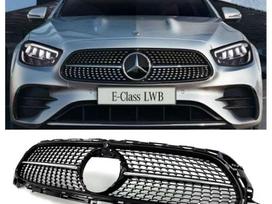 Mercedes-Benz E klasė, OEM, New original e class facelift amg diamond front grille naujos