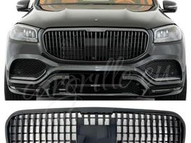 Mercedes-Benz GLS klasė, MAYBACH STYLE, Mercedes benz gls x167 maybach style front bumper grille b
