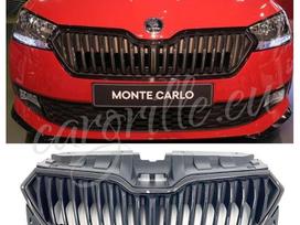 Skoda Fabia, 6V0853653C, New original oem front grille black edition modelis 2019